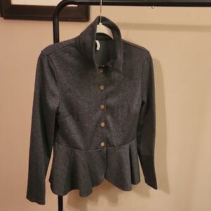 HALARA Dark Charcoal Button Up Jacket